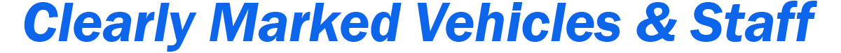 Teddys Bee Removal company logo with text showing that all our vehicles are clearly marked for your safety.